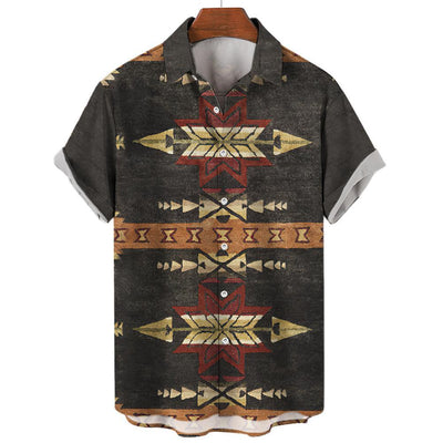 Camisa Vintage de Verano para Hombre Cuello V Talla 5XL - Image 38