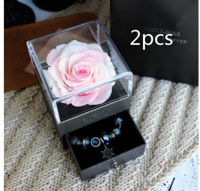 Caja de Joyero con Rosa Eterna - Regalo Perfecto para Amor y Ocasiones Especiales - Image 48