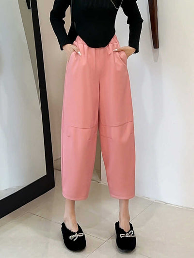 Pantalones de Cuero Ancho Casual Versátil para Mujer - Image 5