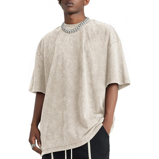 Camiseta Vintage Oversized con Estampado de Letras para Hombre - Image 5