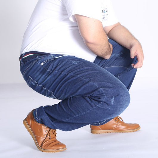 Jeans Talla Grande Cintura Elástica Holgados Modernos - Image 7