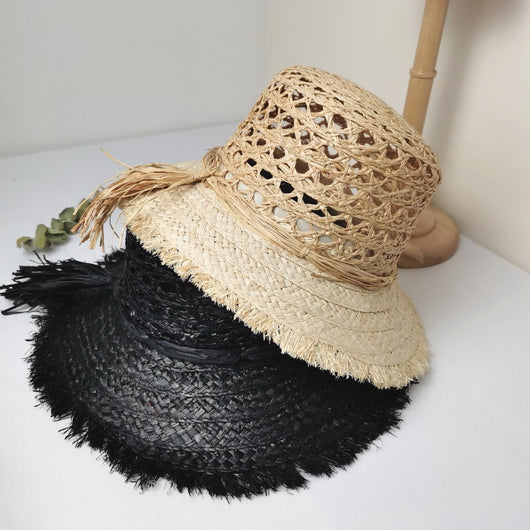 Sombrero de Rafia Transpirable con Bordes Naturales - Image 5