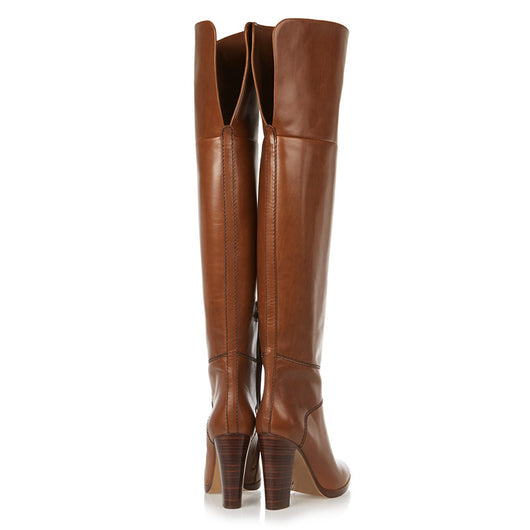 Botas Burgundy de Caña Alta con Punta Afilada - Image 3
