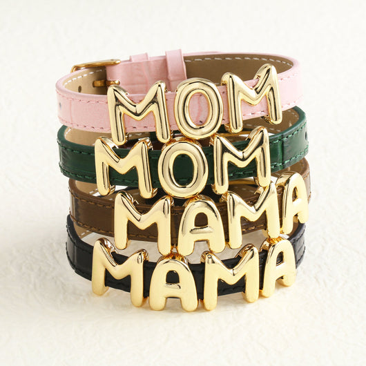 Pulsera Correa de Cuero Mamá para el Día de la Madre - Image 2