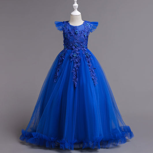 Vestido Elegante Infantil de Verano para Presentaciones de Piano - Image 11
