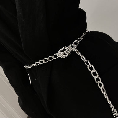Cinturón Cadena Metal Hip Hop Estilo Urbano Europeo Americano - Image 10