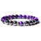 Pulsera Elástica para Hombre en Piedra Ojo de Tigre Natural
