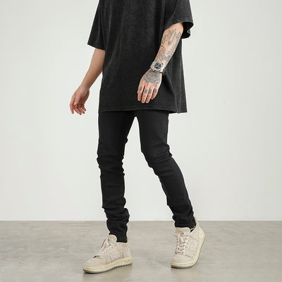 Jeans Slim Fit Azul Desteñido con Stretch - Image 2