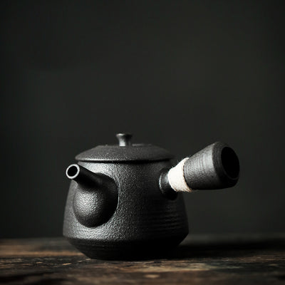 Tetera Cerámica Kung Fu Hecha a Mano - Juego Completo para Té