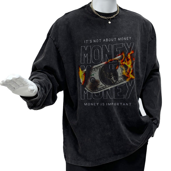 Playera Retro Americana Desgastada para Hombre