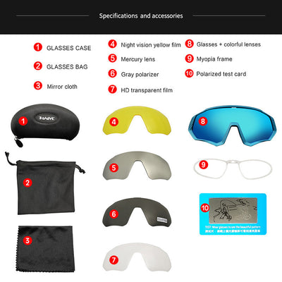 Gafas Deportivas para Ciclismo y Running - Protección UV Profesional - Image 3