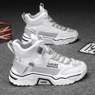Zapatillas Deportivas Altas para Hombre con Combinación de Colores - Image 10