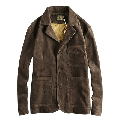 Chaqueta Retro Amekaji de Pana 100% Algodón Lavado Vintage - Image 4
