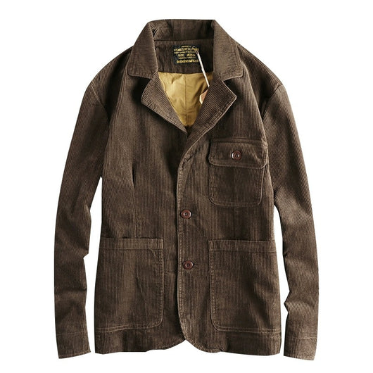 Chaqueta Retro Amekaji de Pana 100% Algodón Lavado Vintage - Image 4