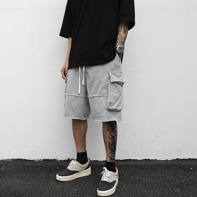 Pantalones Sueltos Cortos con Bolsillos y Cordón
