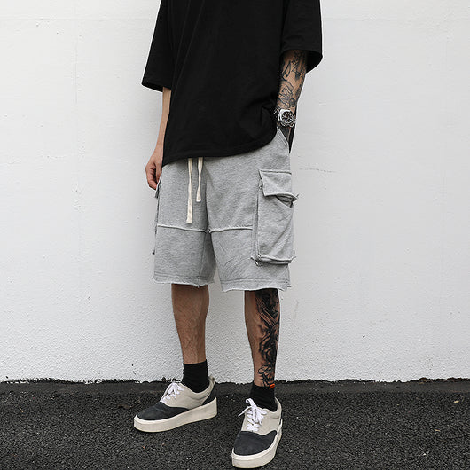 Pantalones Sueltos Cortos con Bolsillos y Cordón