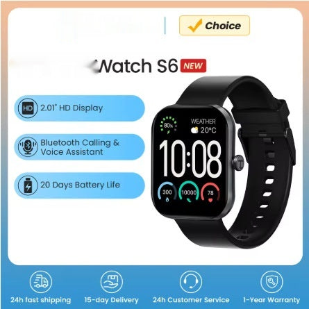 Reloj Inteligente Haylou S6S003 con Bluetooth y Correa de Silicona - Image 2