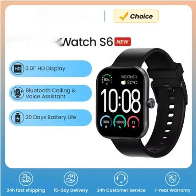 Reloj Inteligente Haylou S6S003 con Bluetooth y Correa de Silicona - Image 2