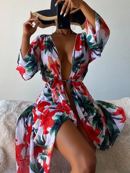 Conjunto de Blusa Dividida de Tres Piezas para Mujer - Image 8