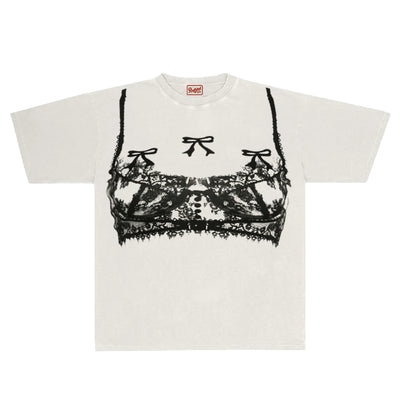 Blusa Gótica Blanca con Estampado Adorable - Image 2