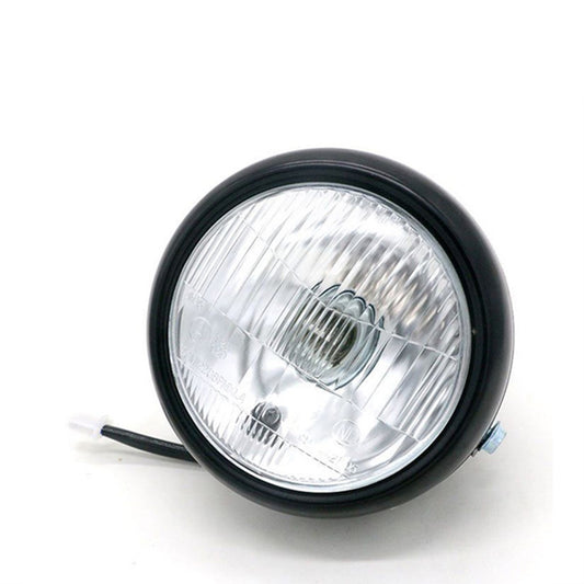 Faro Redondo Custom Estilo Retro - Carcasa Negra - Image 2