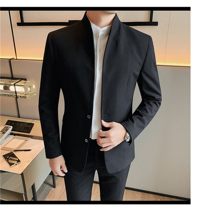Blazer Slim Fit Ruoshuai para Hombre - Chaqueta Casual de Otoño - Image 20