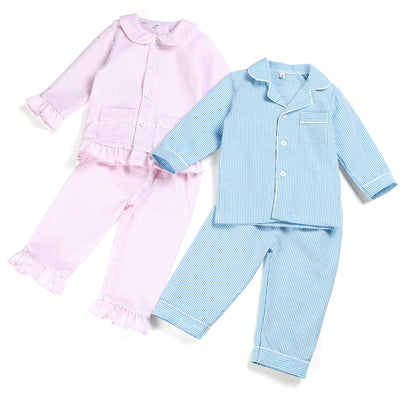 Conjunto de Pijama Infantil Seersucker Ligero - Image 7