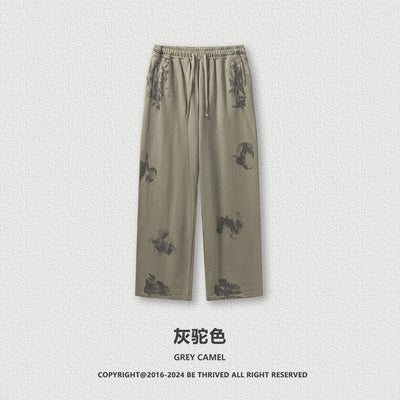 Pantalones Casuales Juveniles Teñidos con Barro - Image 7