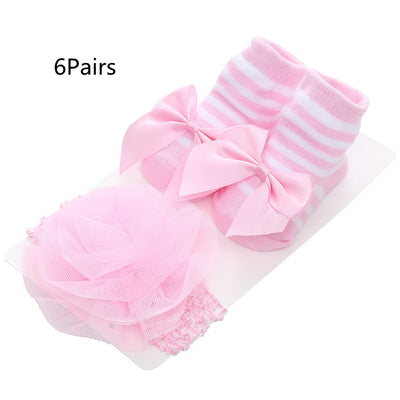 Calcetines para Bebé con Encaje y Rayas - Estilo Europeo - Image 5
