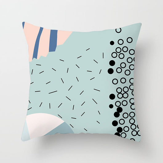 Funda de Almohada Geométrica Moderna en Poliéster Peachskin - Image 16