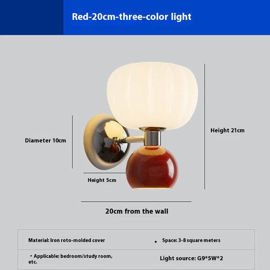 Lámpara de Pared Estilo Crema para Dormitorio y Pasillo - Image 10