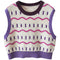 Chaleco de Punto Retro Lana Australiana Cuello Redondo para Niños