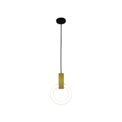Lámpara Colgante Oval Minimalista Nórdica con Halo Postmoderno - Image 7