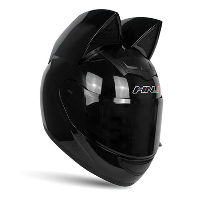 Casco Motocicleta Eléctrica Personalizado con Orejas de Gato para Hombre y Mujer - Image 8