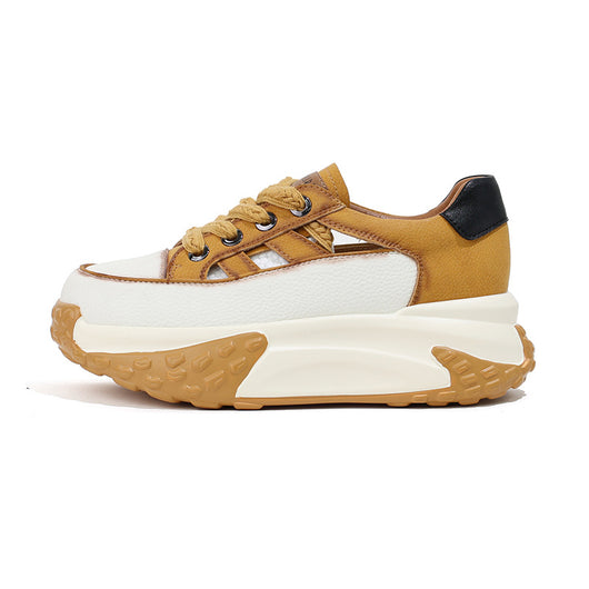 Zapatillas Retro Gruesas con Suela Hueca - Estilo Versátil para Mujer - Image 7