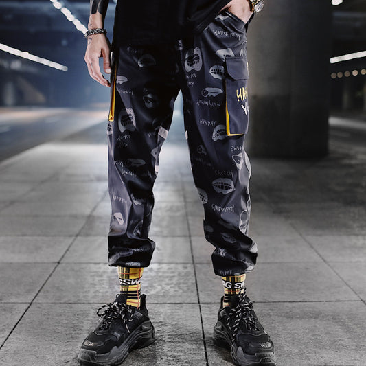 Pantalones Casuales para Hombre con Múltiples Bolsillos y Cordón
