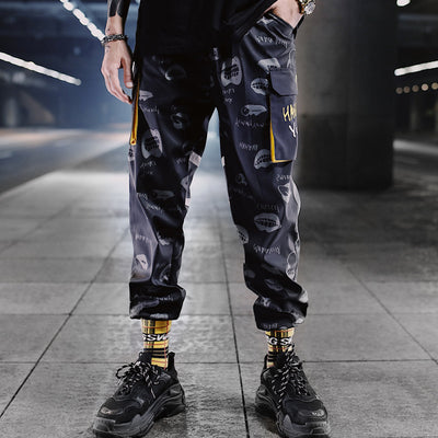 Pantalones Casuales para Hombre con Múltiples Bolsillos y Cordón