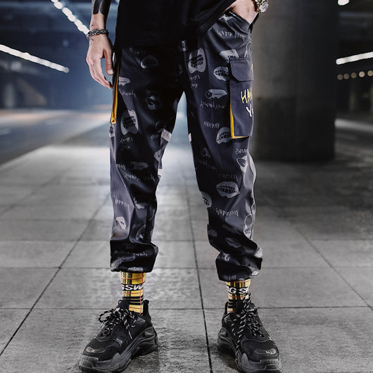 Pantalones Casuales para Hombre con Múltiples Bolsillos y Cordón