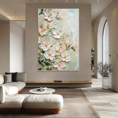 Cuadro Abstracto Flores 3D Texturizado - Arte Moderno Decorativo para Pared - Image 8