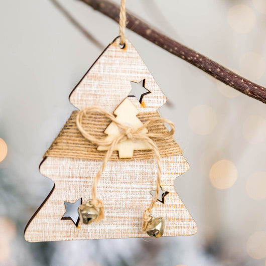 Adorno Navideño Pequeño - Árbol, Estrella y Reno en Madera - Image 5