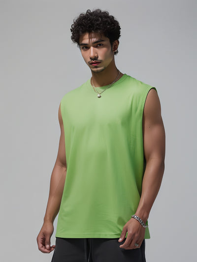 Camiseta Suelta sin Mangas para Hombre - Diseño Liso y Versátil - Image 25