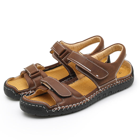 Sandalias de Cuero para Hombre Estilo Casual Moderno - Image 8