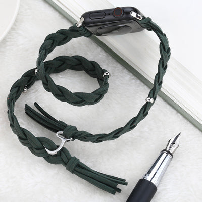 Correa Trenzada de Cuero para Smartwatch - Image 4