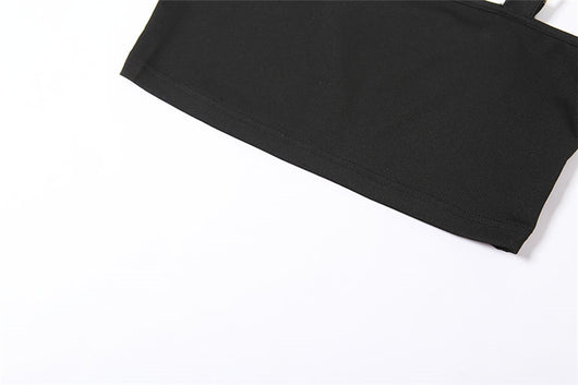 Conjunto de Pantalón Casual Cintura Alta con Top Tubo Encadenado - Image 14