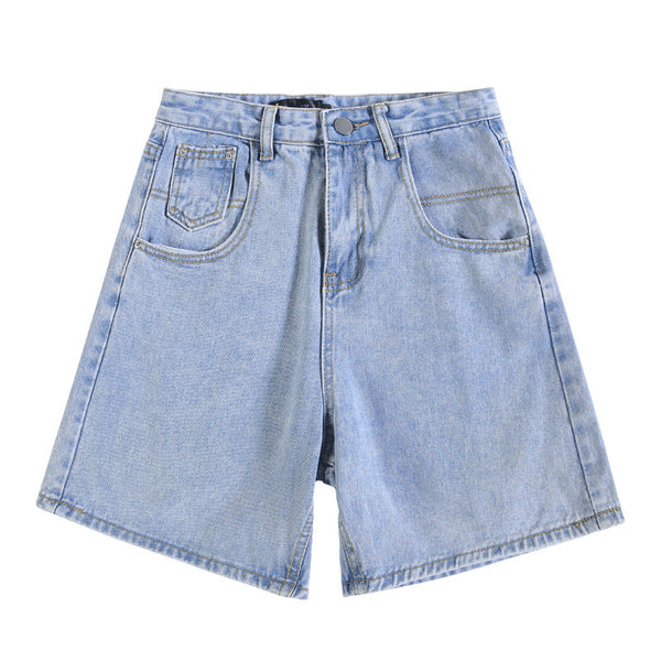 Shorts de Mezclilla Cintura Alta Estilo Coreano para Mujer - Image 6