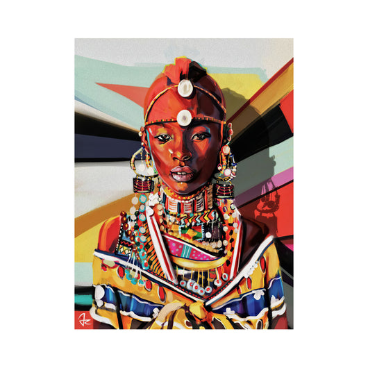 Cuadro Abstracto Chica Africana - Arte Graffiti Moderno para el Hogar - Image 8