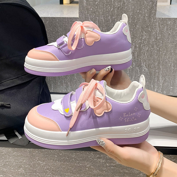 Zapatillas Deportivas Escolares para Niña Rosa Púrpura Versátiles