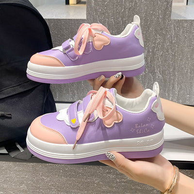 Zapatillas Deportivas Escolares para Niña Rosa Púrpura Versátiles
