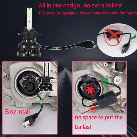 Faros LED M5 CSP - Iluminación Potente H1 H4 H7 H11 9005 9006 - Image 32