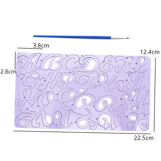Molde Acrílico Abecedario y Números con Diseño Cartoon para Tarjetas de Pastel - Image 10